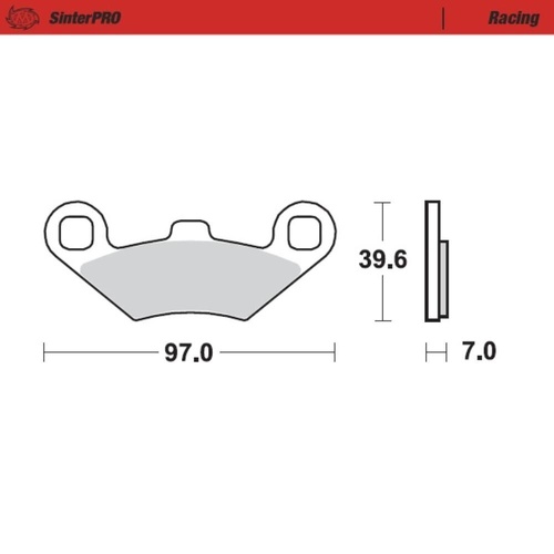 Moto-Master Polaris SinterPro Racing Right Front Brake Pads