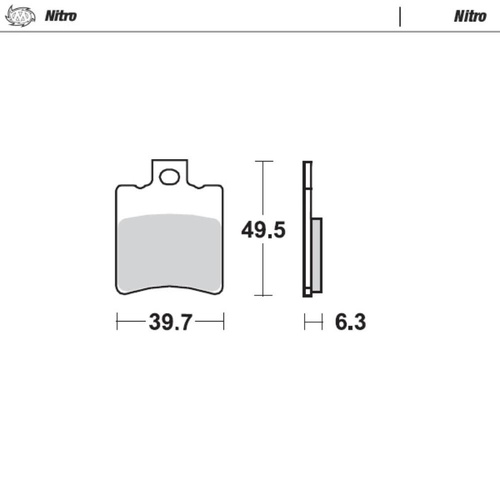 Moto-Master Benelli Nitro Sport Left Front Brake Pads