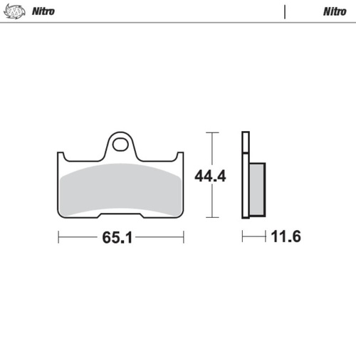 Moto-Master CF Moto C-FORCE 550 2016-2025 Nitro Rear Brake Pads