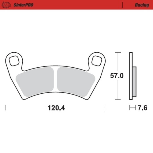 Moto-Master Polaris SinterPro Racing Front Brake Pads (MM-098411)
