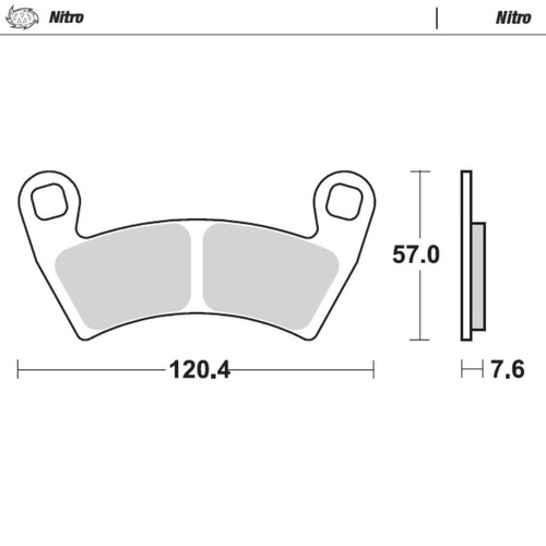 Moto-Master Polaris Nitro Sport Right Front Brake Pads (MM-098421)