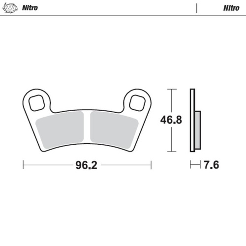 Moto-Master Polaris Nitro Right Rear Brake Pad (MM-098521)
