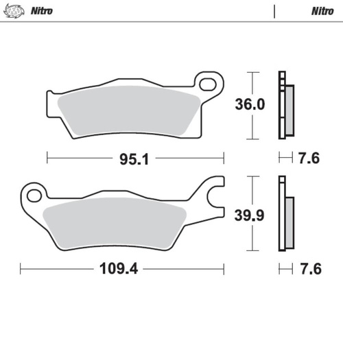 Moto-Master Suzuki Nitro Sport Right Front Brake Pads (MM-098921)