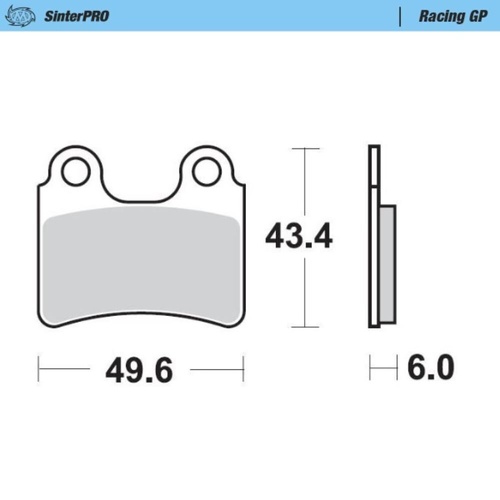 Moto-Master Montesa SinterPro Racing GP Left Front Brake Pads