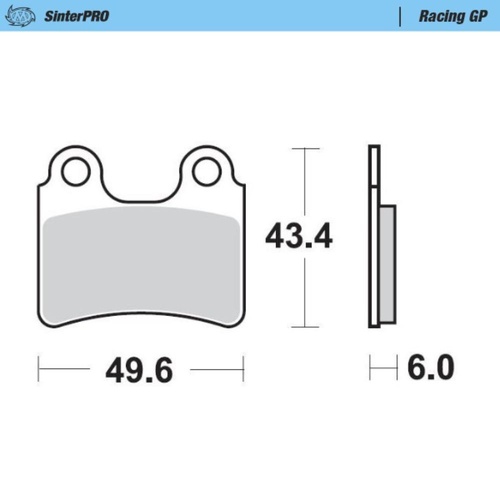 Moto-Master Beta EVO 80 2009-2025 SinterPro Racing GP Front Brake Pads