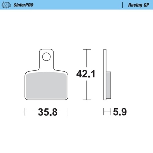 Moto-Master Beta EVO 300 4T 2009-2025 Nitro Left Front Brake Pads