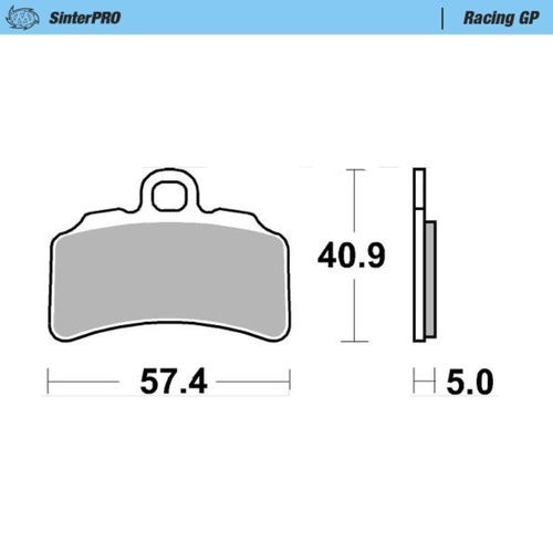 Moto-Master Gas Gas TXT RACING 280 2025 SinterPro Racing GP Left Front Brake Pads