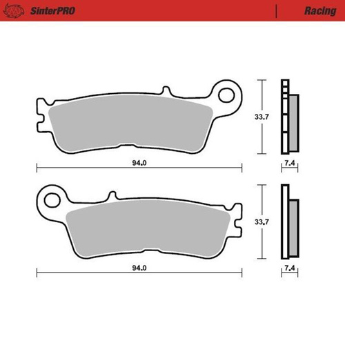 Moto-Master Yamaha SinterPro Racing Left Front Brake Pads (MM-099811)