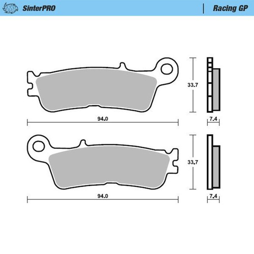 Moto-Master Fantic Front MXC Caliper (MM-210108) Brake Pads (MM-099812)