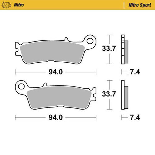 Moto-Master Yamaha Nitro Rear Brake Pads (MM-099822)