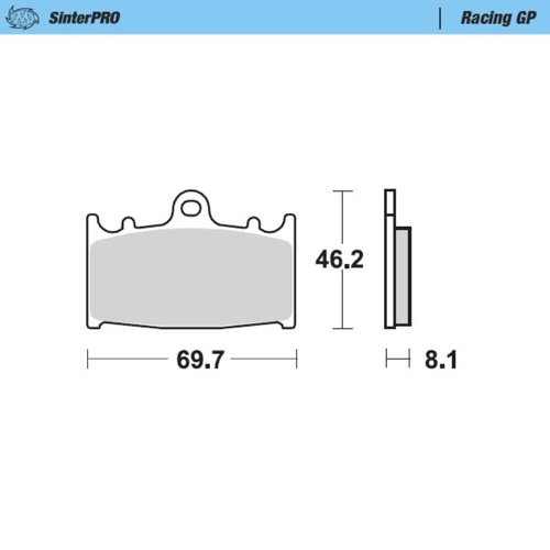Moto-Master BMW Supermoto Racing GP Front Brake Pads (MM-099912)