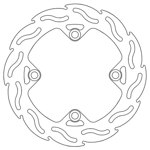 Moto-Master Honda Rear Flame Fixed Disc (MM-110204)