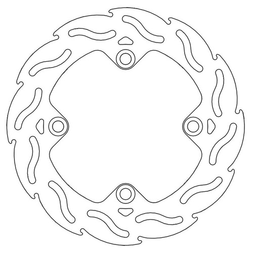 Moto-Master Honda Rear Flame Series Disc (MM-110206)