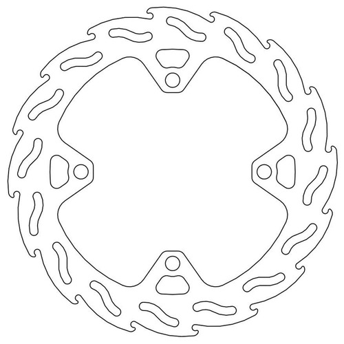 Moto-Master Kawasaki KX 250 2019 Rear Flame Fixed Disc