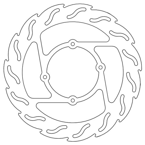 Moto-Master Honda 260mm Front Steel Flame Floating Disc CRF 150 R 2007-2024