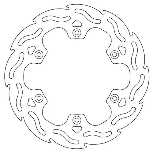 Moto-Master TM MX 125 1990-1992 Streetbike Rear Flame Fixed Disc