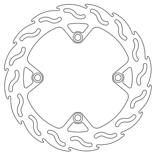 Moto-Master Husqvarna CR 125 2011-2013 Rear Flame Fixed Disc
