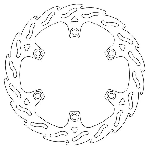 Moto-Master Honda Streetbike Left Front Flame Fixed Disc VFR 750 F 1986-1987