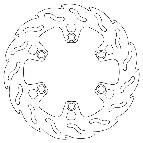 Moto-Master Kawasaki Rear Flame Fixed Disc (MM-110396)