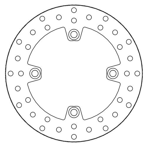 Moto-Master Triumph Streetbike Rear Halo Fixed Disc STREET TRIPLE 675 2008-2012