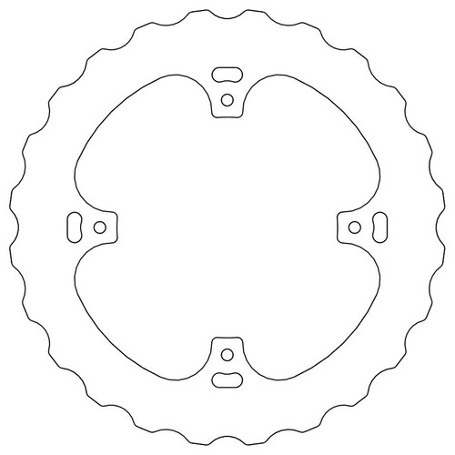 Moto-Master Honda Rear Mud Solid Disc (MM-110611)