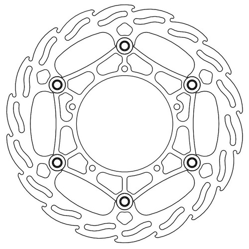 Moto-Master BMW 260mm Front Steel Flame Floating Disc (MM-111059)