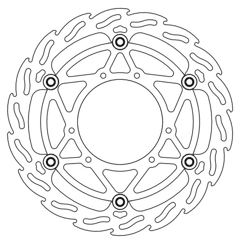 Moto-Master Honda 270mm Front Flame Floating Disc CR 250 R 1995-2007