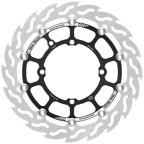 Moto-Master Sherco 320mm Supermoto Front Left Flame Floating Racing Disc