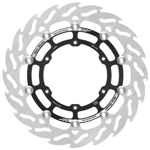 Moto-Master Fantic 300mm Supermoto Front Left Flame Floating Racing Disc
