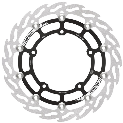 Moto-Master Yamaha 300mm Supermoto Front Left Flame Floating Racing Disc (MM-112455)