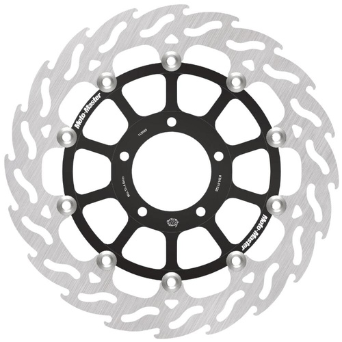 Moto-Master Ducati HYPERMOTARD 1100 EVO 2010-2012 Streetbike Left Front Flame Floating Disc