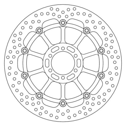 Moto-Master Ducati 888 DESMOQUATTRO 1993-1994 Streetbike Left Front Halo Floating Disc