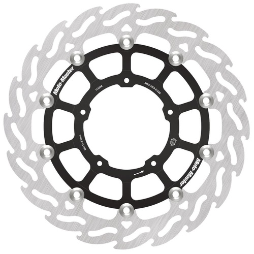 Moto-Master Honda Streetbike Left Front Flame Floating Disc (MM-113298)