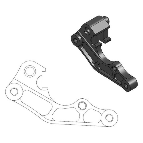 Moto-Master Yamaha 260mm Front Caliper Bracket WR 125 2001-2007