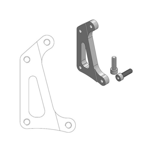 Moto-Master Yamaha 320mm Front Racing Caliper Bracket YZ 250 X 2016-2024