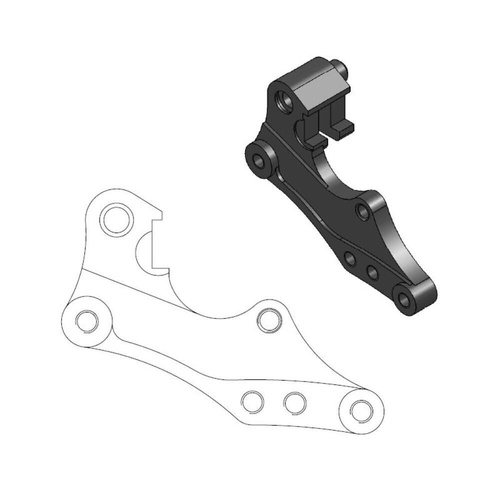Moto-Master Yamaha YZ 125 1998-2000 298mm Front Dakar Caliper Bracket