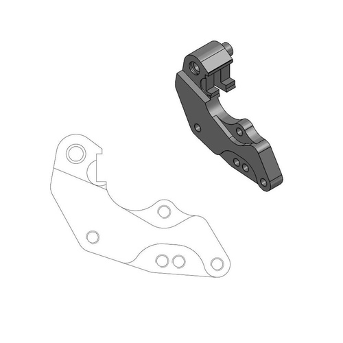 Moto-Master Fantic XX 125 2021-2025 298mm Front Dakar Caliper Bracket