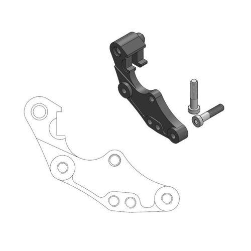 Moto-Master Honda 298mm Front Dakar Caliper Bracket CRF 250 R 2015-2018