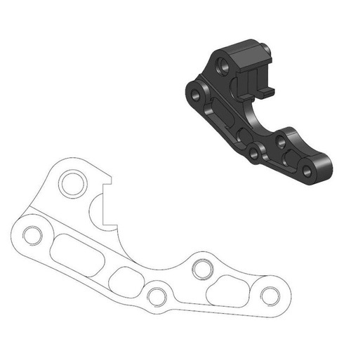 Moto-Master Beta 270mm Front Caliper Bracket RS 390 4T 2017-2024