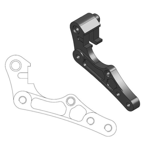 Moto-Master Sherco 270mm Front Caliper Bracket 500 SEF 2019-2024