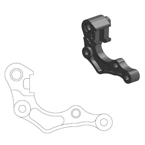 Moto-Master Honda 270mm Front Caliper Bracket CRF 250 RX 2019-2024
