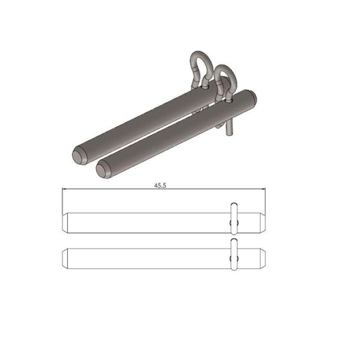 Moto-Master Kawasaki Rear Brake Pad Pins (MM-213027)