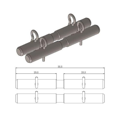 Moto-Master Yamaha Rear Brake Pad Pins FZS-01 2001-2005
