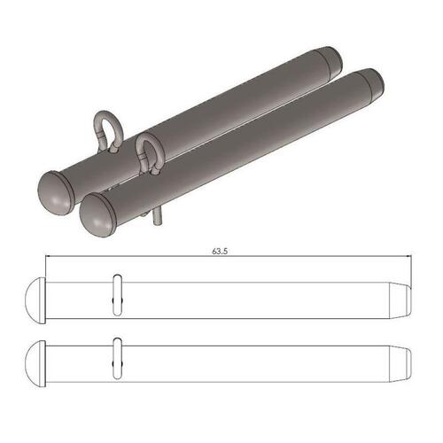 Moto-Master Yamaha Front Brake Pad Pins YZF 750 1993-1996