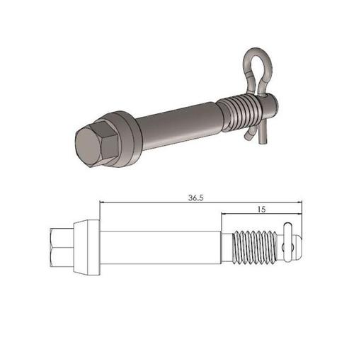Moto-Master Brake Pad Pin for MXJ 210101