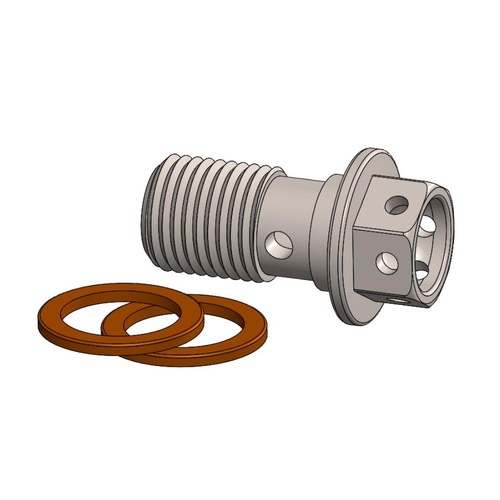Moto-Master Race-Drilled Banjo Bolt (M10x1)