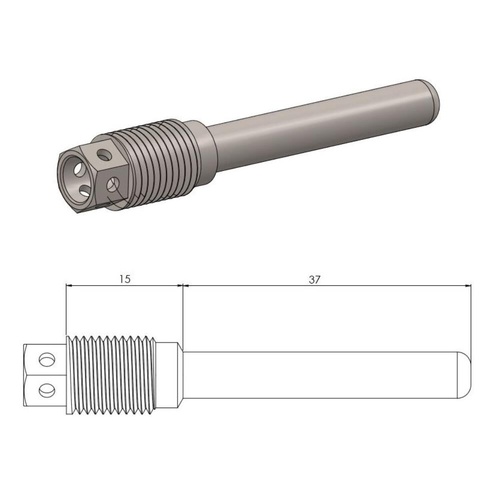 Moto-Master Beta RR 350 4T X-PRO 2025 Race Drilled Front Brake Pad Pin