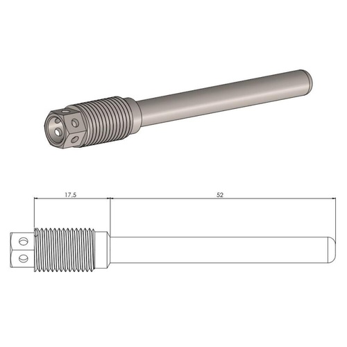 Moto-Master Beta Race Drilled Rear Brake Pad Pin (MM-213122)
