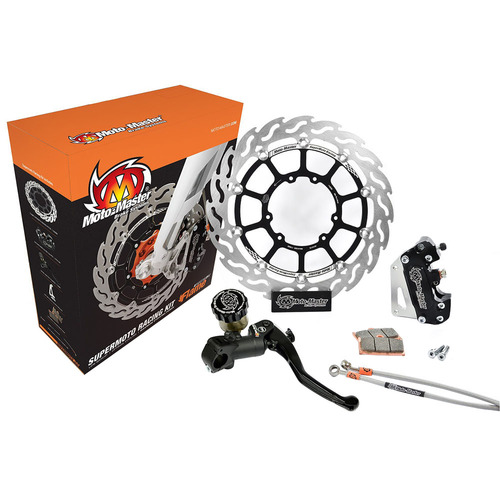 Moto-Master Honda 300mm Supermoto Front Flame Brake Kit CR 125 R 2004-2007 (With Headlight)