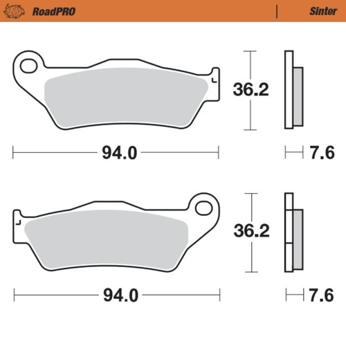 Moto-Master Aprilia Sintered Left Front Brake Pads (MM-400203)